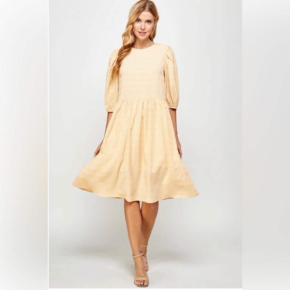 See N Be Seen + Dress Size 2X Gold With Liner New with Tags